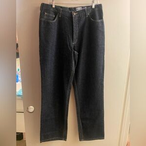 Vintage Industry Hang Ten Men’s  Navy Denim Jeans Waist 36” Inseam 32” Wide Leg